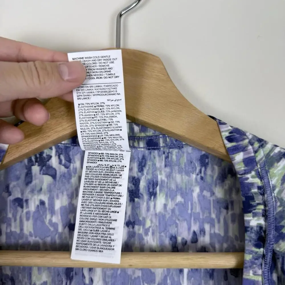 Athleta Ultimate Muscle Tank Women Size 3X Abstract Print NWT $65 UPF Quick Dry - Picture 7 of 8